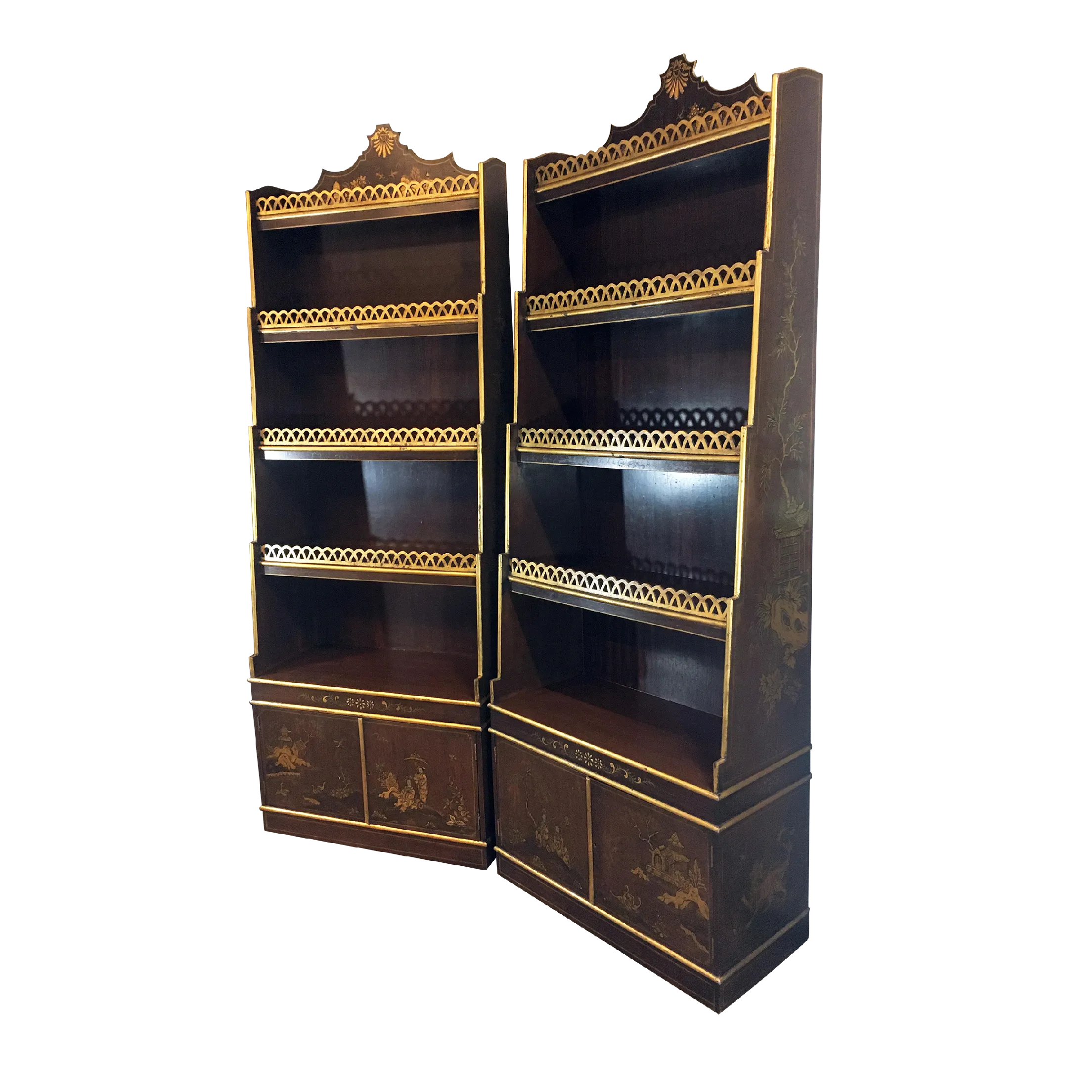 Vintage Hollywood Regency Bookcases and Étagères | Chairish