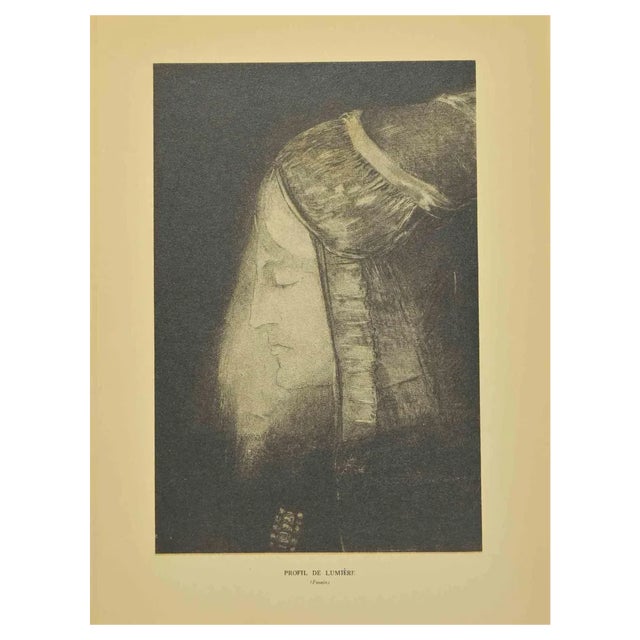 After Odilon Redon, Profil de Lumière, 1923, Lithograph For Sale