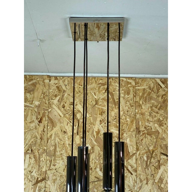Mid-Century Chrome 6-Light Cascading Lamp by Motoko Ishii for Staff For Sale - Image 10 of 13