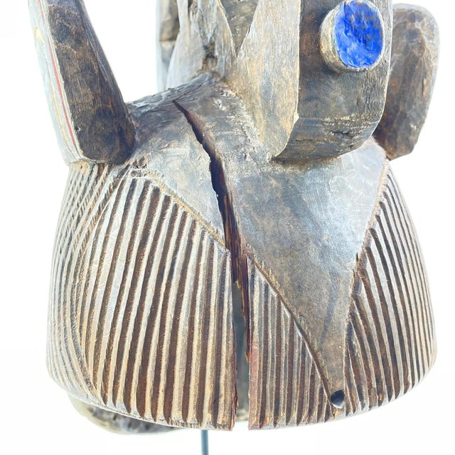 Early 20th Century Igbo Maiden Spirit Mask on Custom Stand Nigeria MATTER COLLECTION For Sale In Denver - Image 6 of 9