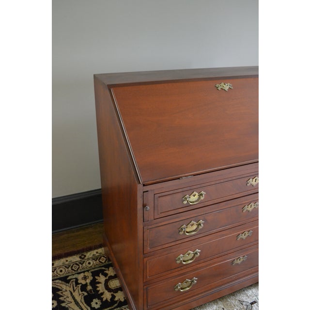 Mid 20th Century 20th Century Mahogany Slant Front Secretary Desk For Sale - Image 5 of 9