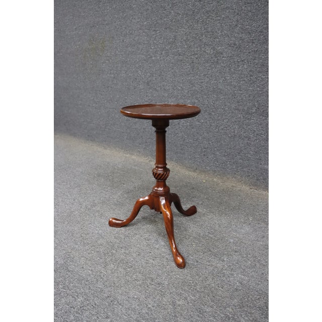 Late 20th Century The Golden Gallery Mahogany Plant Stand For Sale - Image 5 of 8