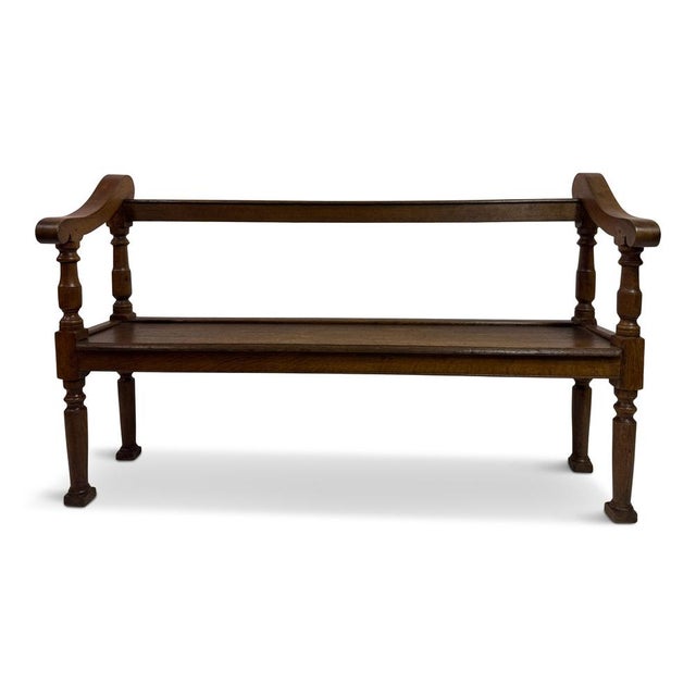 French Oak Bench, 19th Century For Sale - Image 15 of 15