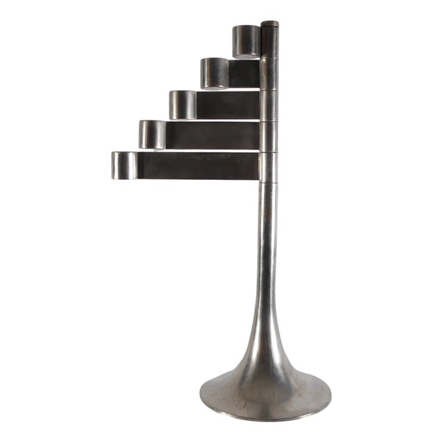 Steel Candleholder by Georges Bourgeois for Habitat, 1970s For Sale
