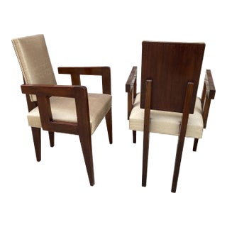 1940s Andre Sornay Armchairs - A Pair For Sale