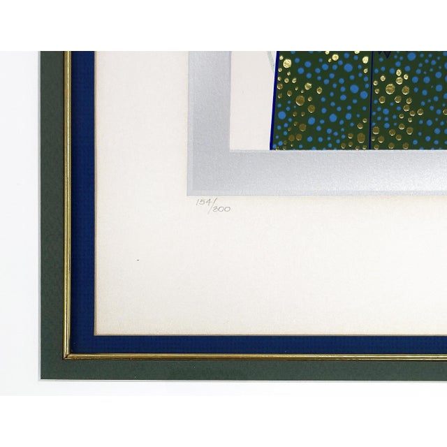 Art Deco Erté, Copacabana (Large Hand Signed Foil Stamped Embossed Serigraph), 1983 For Sale - Image 3 of 3