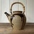 Large Vintage Japanese Inspired Teapot with Brown Drip Glaze Decoration and Cane Handle, 1960s, in Good conditions....