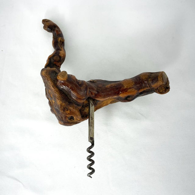 Fabulous vintage c.1930's/40's French corkscrew made from a section of grapevine wood! Absolutely beautiful piece, loads...