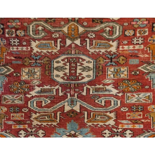 Tribal 19th Century Floral Pattern Perepedil Rug For Sale - Image 3 of 3