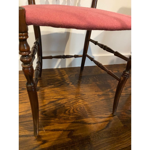 Set of 4 Attributed to Giuseppe Gaetano Descalzi Midcentury Italian Chiavari Chairs, 1950s For Sale - Image 11 of 12