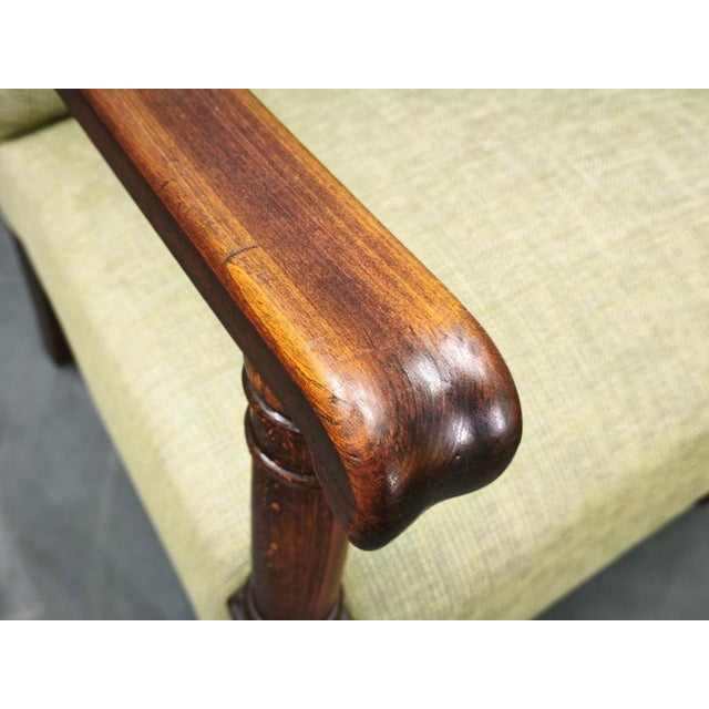 1930s Art Deco Beech Wood Armchair, Czechoslovakia, 1930s For Sale - Image 5 of 15