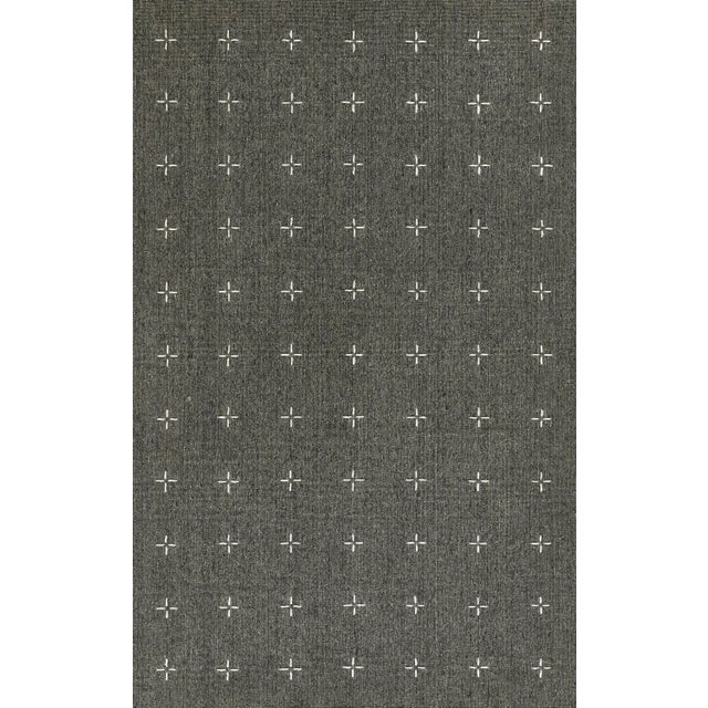 Momeni Oliver Charcoal Hand Loomed Area Rug 5' X 8' For Sale