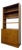 Vintage Mid Century Modern Van Pelt Belgian Cabinet Bookcase Hutch. For Sale