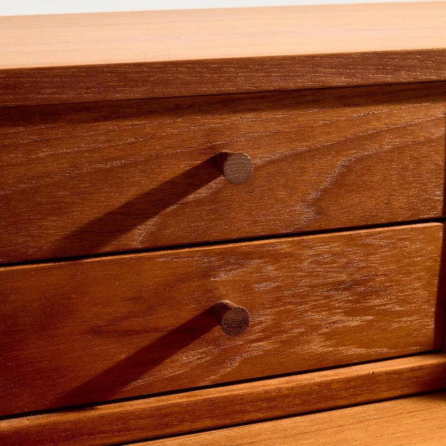 Wood Vintage Teak Bureau Desk, 1960s For Sale - Image 7 of 14