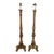 Pair Antique Floor Lamps Early 20th C. Venetian Style Renaissance Revival 73"h For Sale