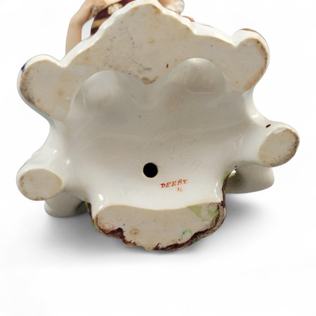 Bloor Period Rococo Figures of Musicians from Derby Porcelain, 1815, Set of 2 For Sale - Image 15 of 17