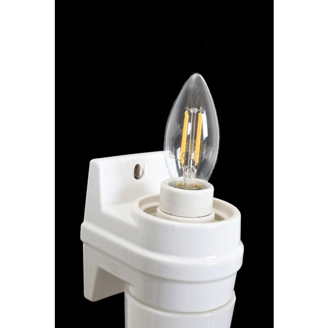 1970s White 6060 Wall Lamp by Sigvard Bernadotte for Ifö, 1960s For Sale - Image 5 of 8