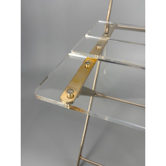 Gold Hollywood Regency Folding Chair by Yonel Lebovici and Bernard Berthet for Marais International, France, 1973 For Sale - Image 8 of 14