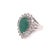 Green Diamond Emerald Ring 7.50 TCW 18 Karat GIA Certified, Size 6.5 For Sale - Image 8 of 10