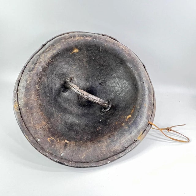 Early 20th Century Early 20th Century Amarro Arussi Leather Shield Ethiopia For Sale - Image 5 of 11
