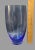 Late 20th Century Mid-Century-Modern Mediterranean Blue Hand-Blown Art Glass Vase For Sale - Image 5 of 8