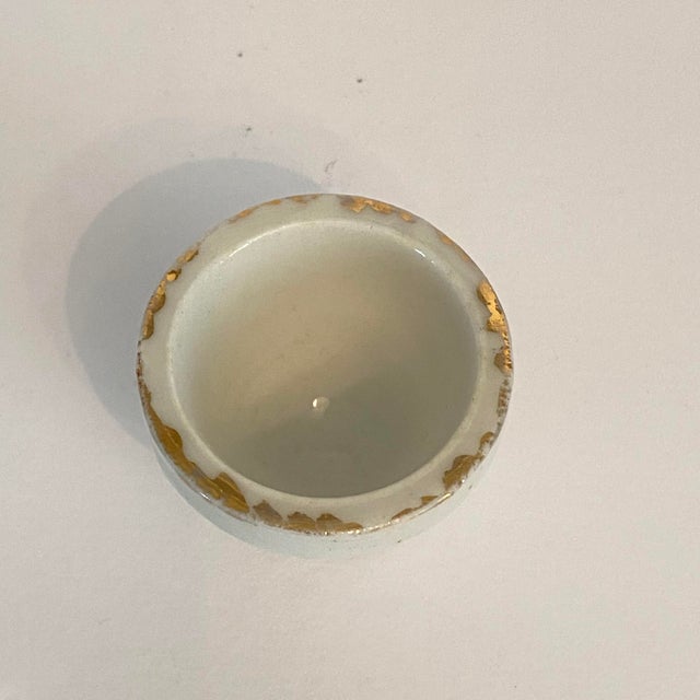 Ceramic Antique Chinese Blue and White Porcelain Cricket Cage Inkwell For Sale - Image 7 of 15