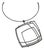 Large Structural Square Necklace by Donna d'Aquino For Sale