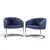 Anton Lorenz for Thonet Mid Century Chrome Tub Chairs - Pair Each chair measures: 28.5 wide x 27 deep x 29.25 inches high,...