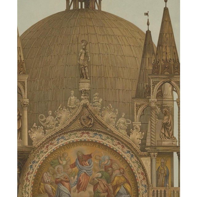 Portal of the Zen Chapel of the Basilica San Marco, 1881, Paper For Sale - Image 3 of 5