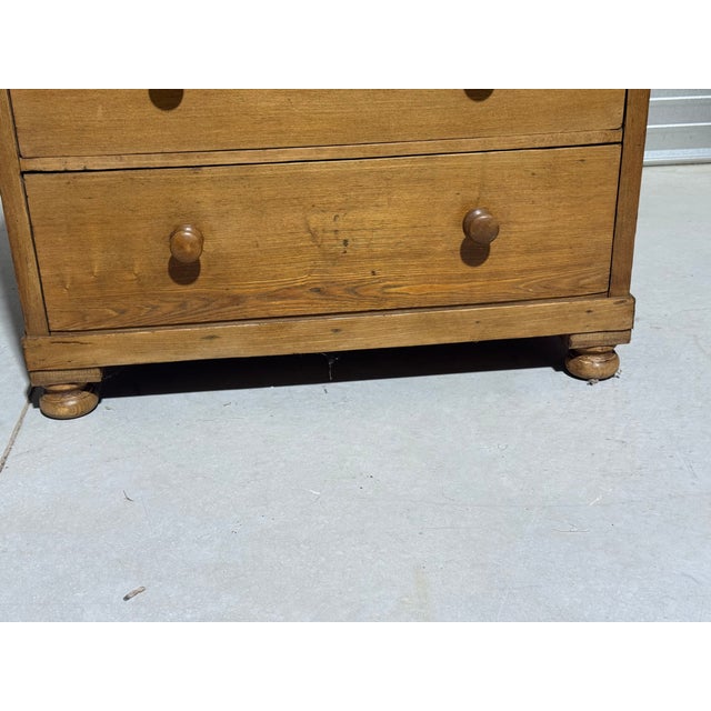 Antique Pine Two Over Two Drawers - Chest of Drawers From England For Sale - Image 9 of 18
