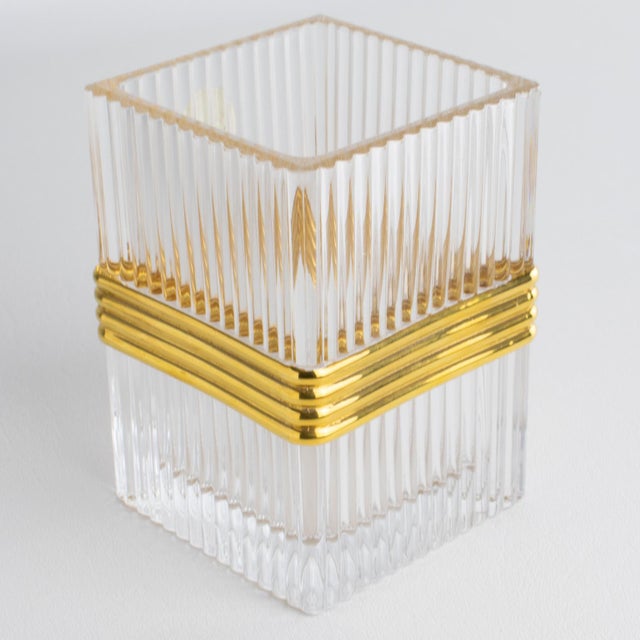 Christian Dior Paris Crystal Desk Accessory Pencil Cup, circa 1990 For Sale - Image 10 of 16