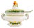 Vintage Nove Italy Lidded Soup Tureen With Ladle For Sale