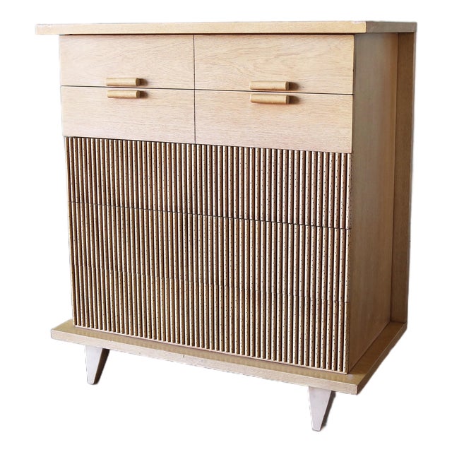 1950s Merton Gershun for American of Martinsville Bali Cabinet Dresser Mid Century Modern For Sale