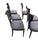 1980s Pietro Costantini "Corfu" Black Lacquer Dining Chairs, Set of 6 For Sale - Image 17 of 17