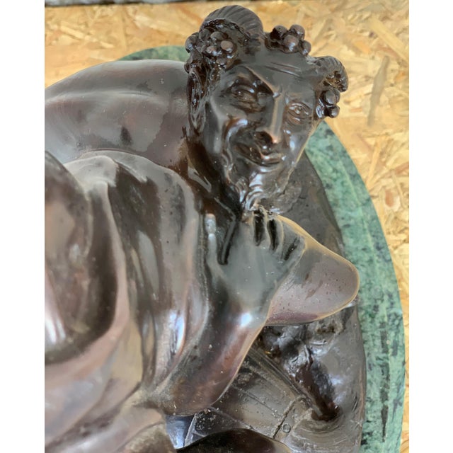 Brown Early 20th Century Cast Bronze Statue of a Cherub Angel Signed by Ferdinando de Luca, Italy For Sale - Image 8 of 18