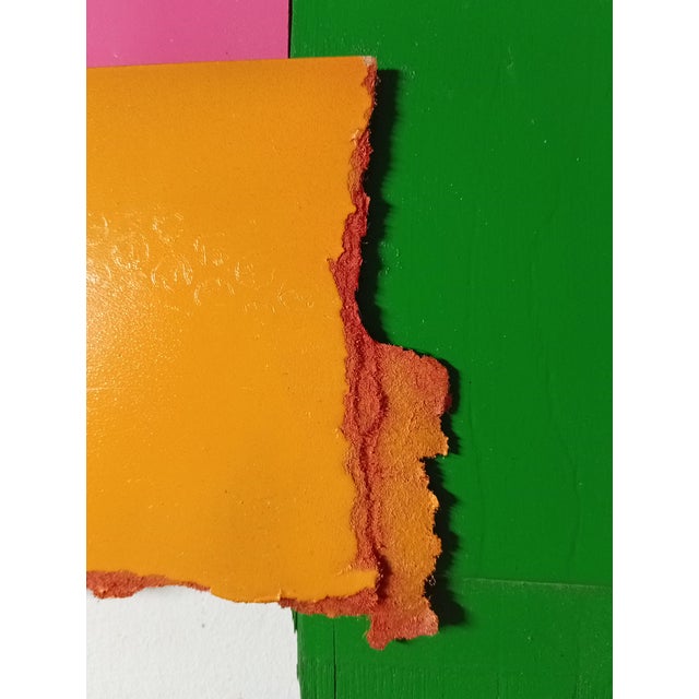 Contemporary Abstract Aerosol on Assembled Masonite (Isorel) "Untitled 165" by Andre Debono For Sale - Image 6 of 7