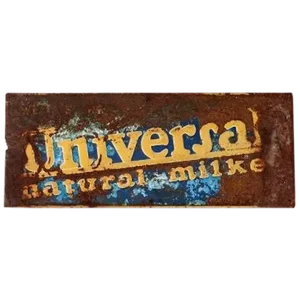 Vintage "Universal Nautral Milker" Metal Sign