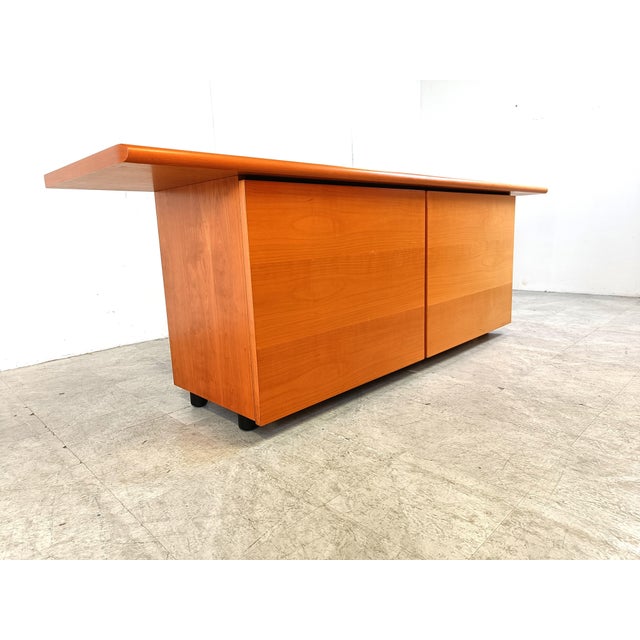 Italian Wooden Sideboard with Sliding Doors, 1990s, in Good conditions. Designed 1990 to 1999