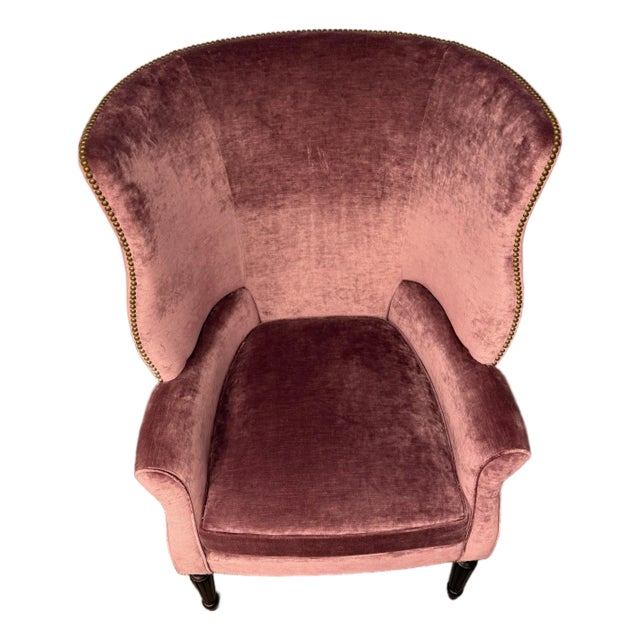 1980s Upholstered Accent Chair / Club Chair For Sale