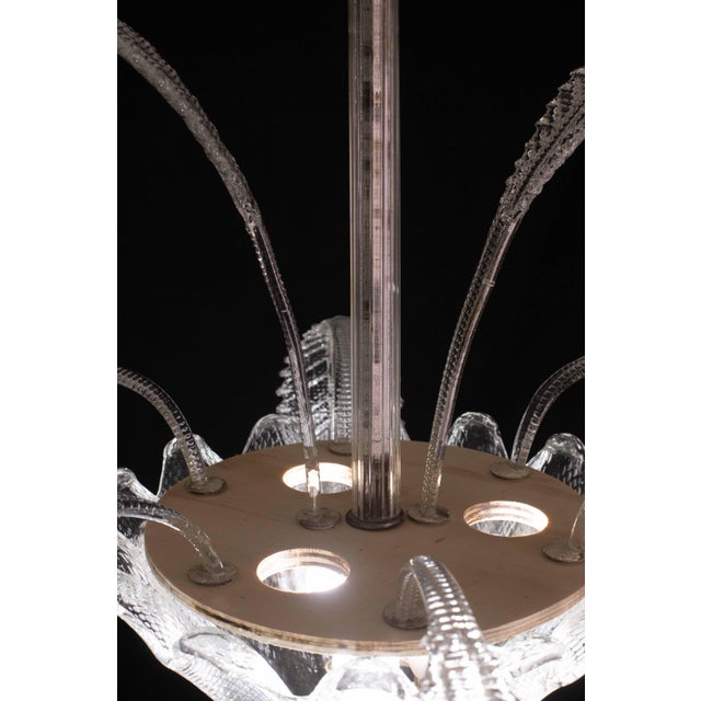 Art Decò, Barovier & Toso Chandelier, Murano Glass, 1950s For Sale - Image 10 of 12