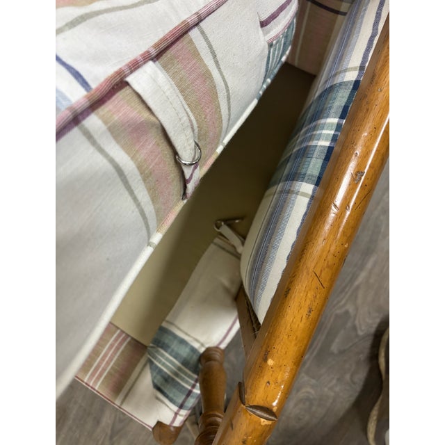 Vintage Isenhour Furniture MCM Ficks Reed Style Rattan Camelback Sofa For Sale - Image 13 of 14