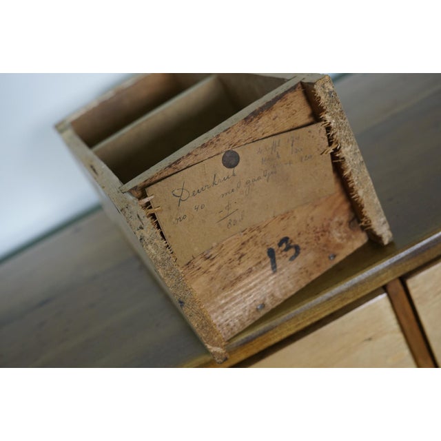 Vintage Dutch Pine Apothecary Cabinet, 1950s For Sale - Image 11 of 12