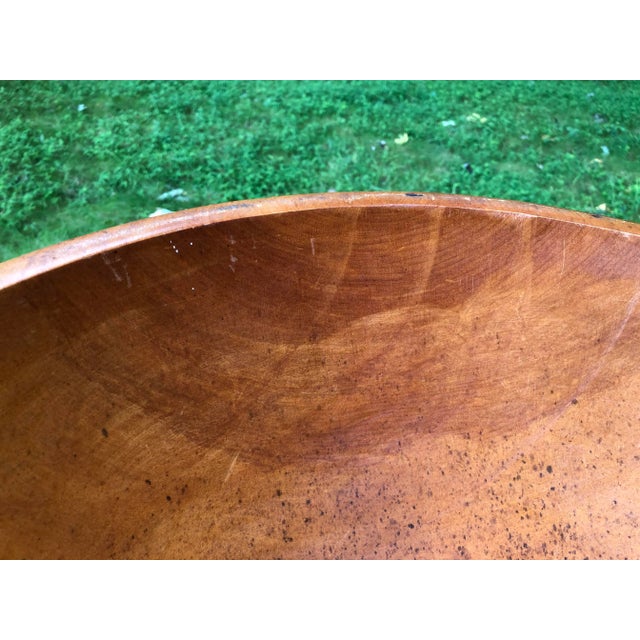 American Turned Treen Large Bowl For Sale In Greenville, SC - Image 6 of 7