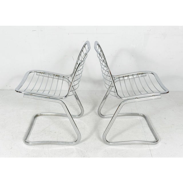 Sabrina Cantilever Chairs by Gastone Rinaldi for Rima, Italy, 1970s, Set of 4 For Sale - Image 11 of 18