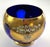 Early 20th Century Bohemian-Hand Blown and Cut, Cobalt Blue, 24 Karat Gold Encrusted Punch Bowl Set- With Enameled Three Dimensional Flowers - 15pcs For Sale - Image 11 of 11