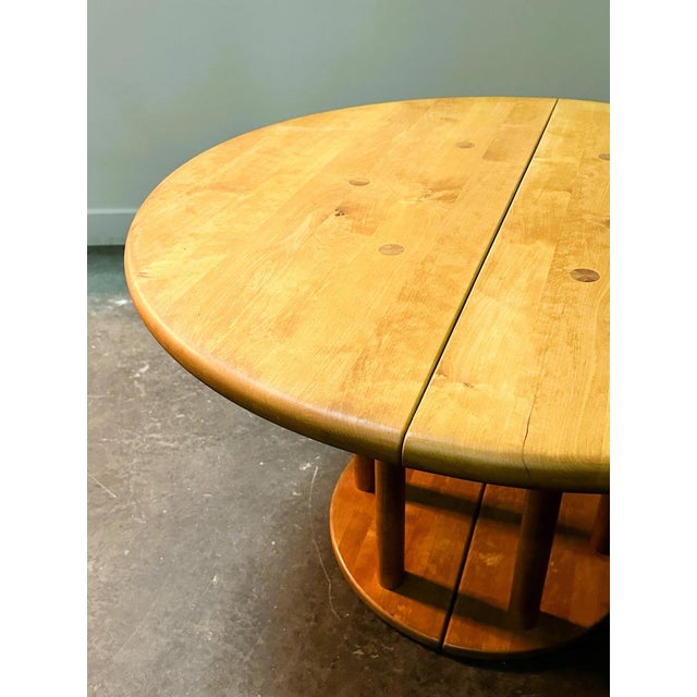 Brutalist Sculptured Chairs and Alder Wood Table by Team, Set of 7 For Sale - Image 13 of 16