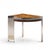 Mid-Century Modern Leon Rosen for Pace Mezzaluna Mid Century Steel and Rosewood Side End Table For Sale - Image 3 of 9
