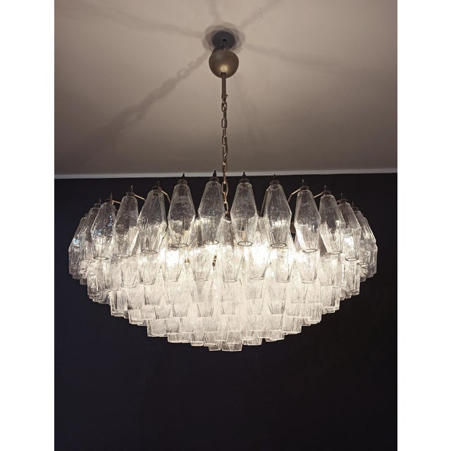 Murano Glass Candelier with 185 Iridescent Glasses, 1990s For Sale - Image 12 of 18