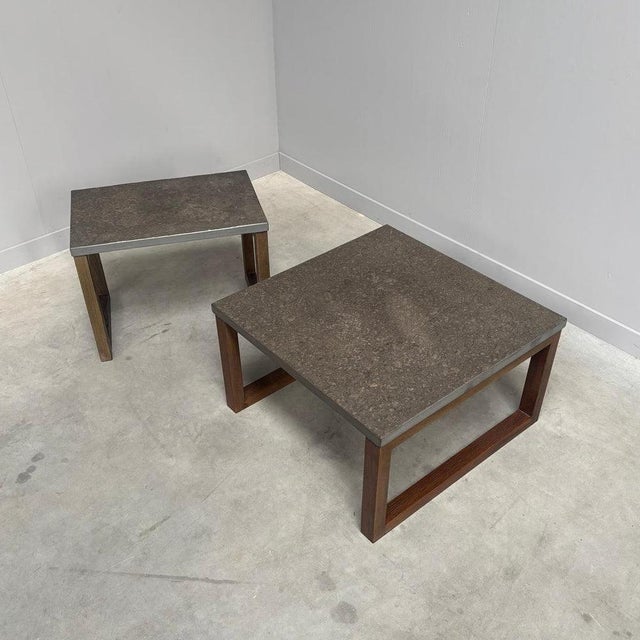 Vintage Stone Side Tables, 1970s, Set of 2 For Sale - Image 4 of 12
