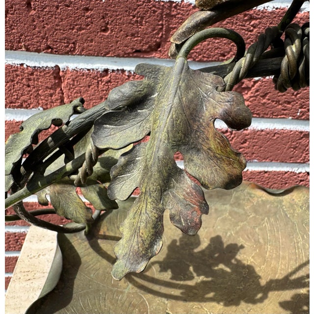 Late 19th Century Large 16 1/2” Fine Antique Cold Painted All Bronze Basket For Sale - Image 5 of 11